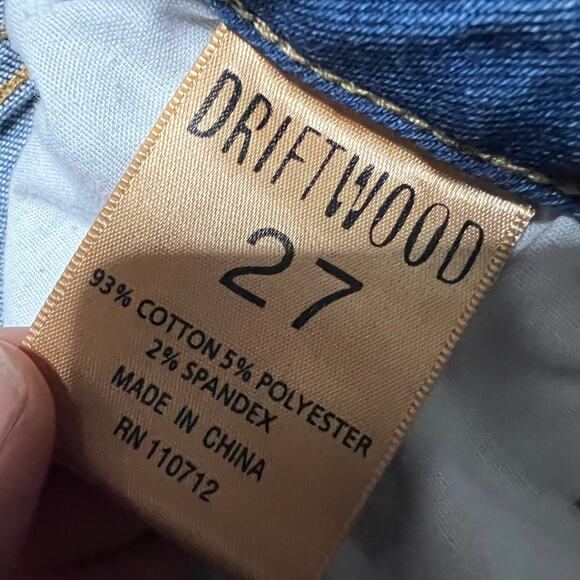 Driftwood Jeans Womens 27 (28x32) Kelly Bootcut Blue Mid Rise Denim Pants - Picture 10 of 10